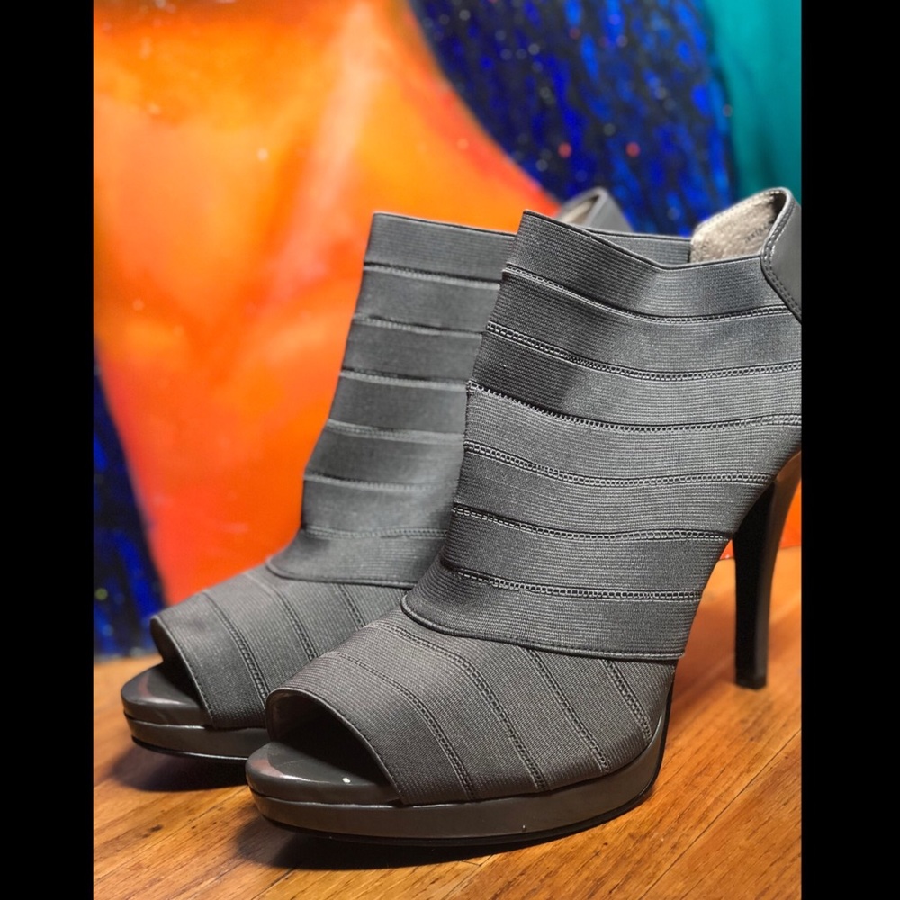 Like New- Gray Bandage Booties by Nine West (10.5)